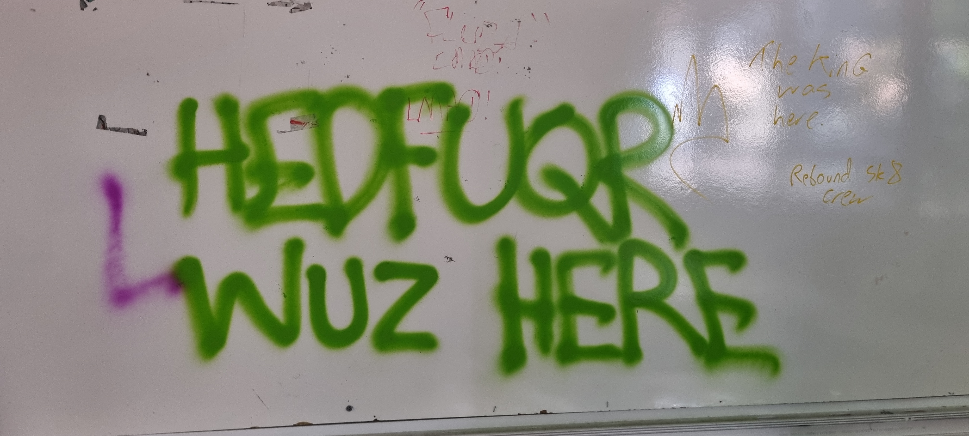 Graffiti Done Inside Abandoned School