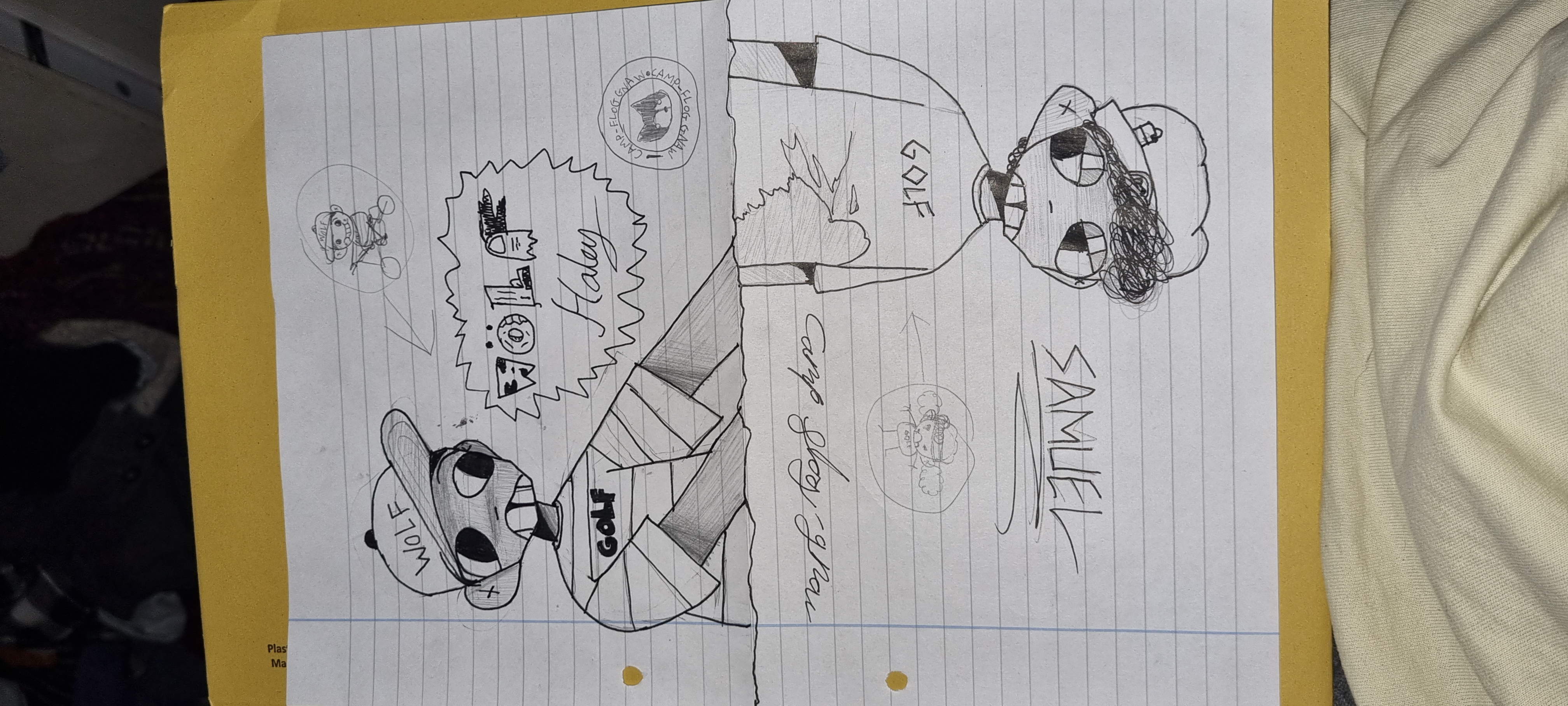 Wolf Haley and Sam Drawing